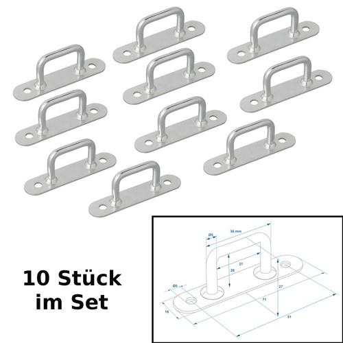 10x planenöse planenbügel - 10x,