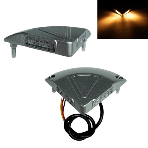 Led warnleuchten set silber - led,