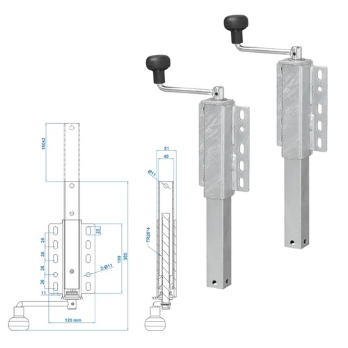 2xkurbeltütze 40mm - 2xkurbeltütze,