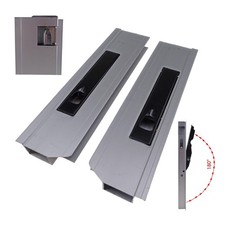 2er Set Bordwandverschluss Alu