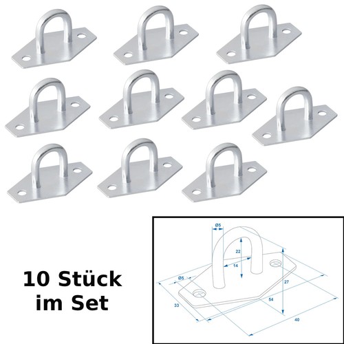 10x planenöse planenbügel - 10x,